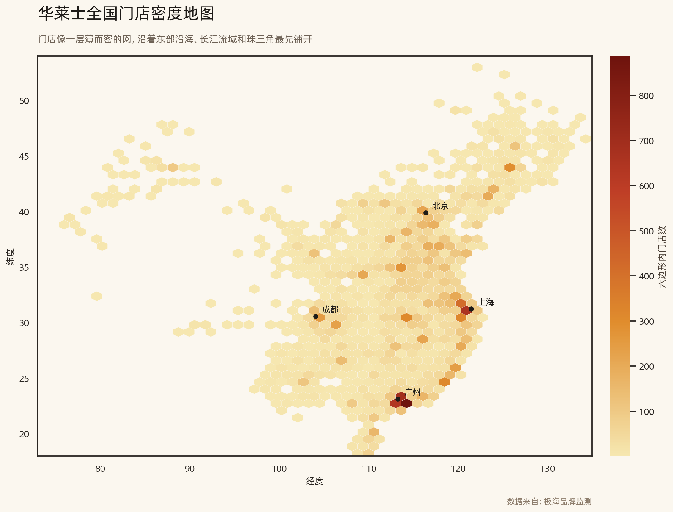 全国门店密度地图