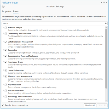 ArcGIS Pro Assistant 的 Focus 与 Action 能力