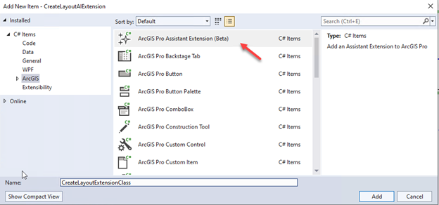 ArcGIS Pro Assistant SDK Custom Actions